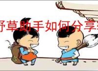 野草助手如何分享软件