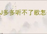 DJ多多听不了歌怎么办