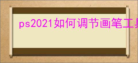 ps2021如何调节画笔工具不透明度