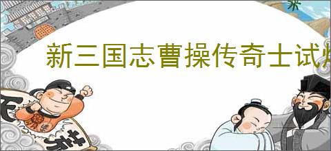 新三国志曹操传奇士试炼25怎么过,新三国志曹操传奇士试炼25阵容推荐
